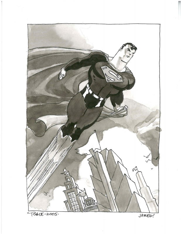 Superman By Tim Sale In Jared Michalskis Tim Sale Commissions Comic Art Gallery Room 4906